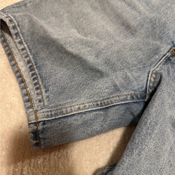 AGOLDE Blue Denim Shorts - Picture 5 of 8